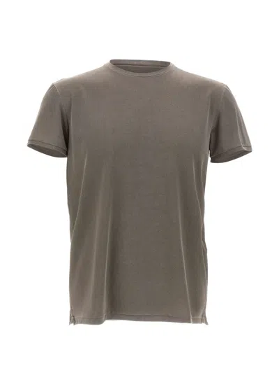 Rrd Micro-piqué Crew-neck T-shirt In Brown