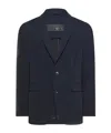 Rrd Midnight Blue Stretch Polyester Blazer In Blue
