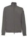 Rrd Modern High Collar Zip Jacket With Streamlined Silhouette In Gray