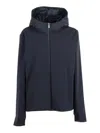 Rrd Montecristo Duck Hood Zip Soft Jacket In Black