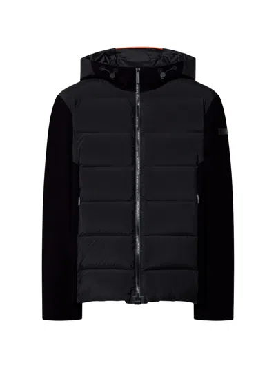 Rrd Montecristo Quilted Hooded Jacket In Black