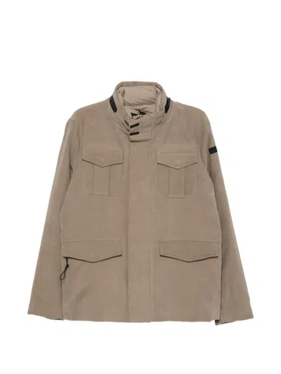 Rrd Multi-pocket High-neck Jacket In Neutral