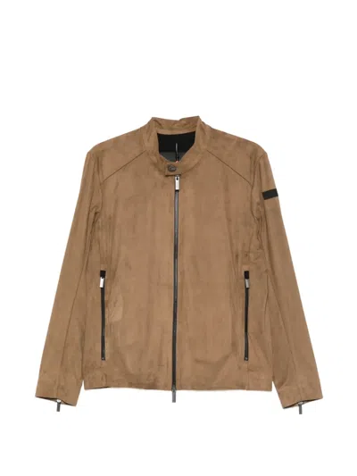 Rrd Nabucco Zip-fastening Jacket In Brown
