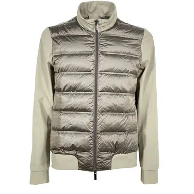 Rrd Olive Summer Hybrid Quilted Down Jacket In Neutral