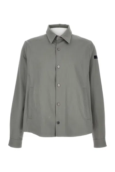 Rrd Overlay Design Jacket With Hood In Gray
