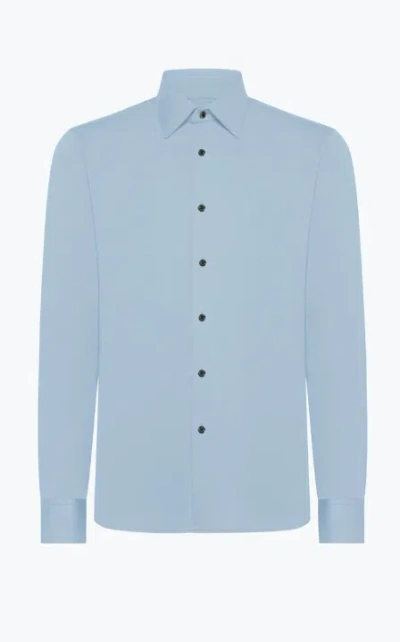 Rrd Oxford Jacquard Shirt In Blue