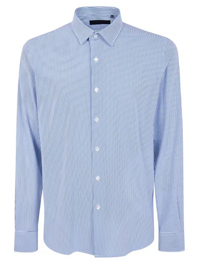 Rrd "oxford" Jacquard Stripe One Shirt In Blue