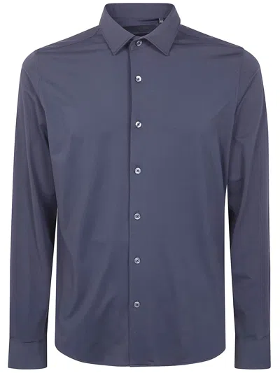 Rrd "oxford" Open Shirt In Blue