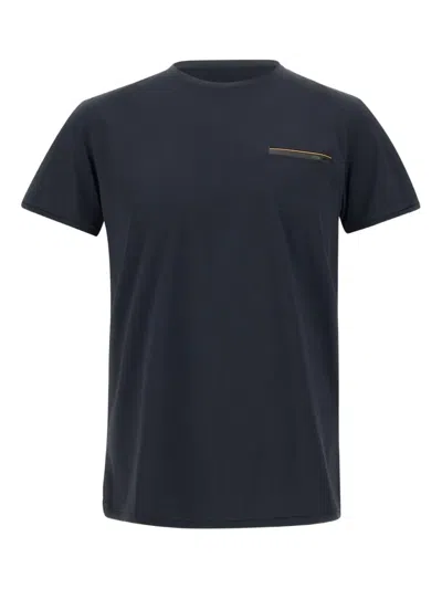 Rrd Logo-tape Detail T-shirt In Blue
