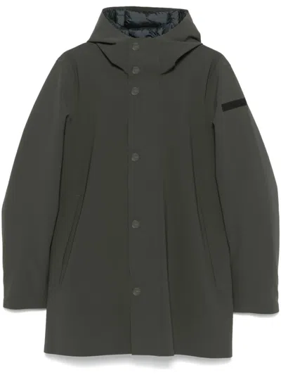 Rrd Padded Parka Coat In Black