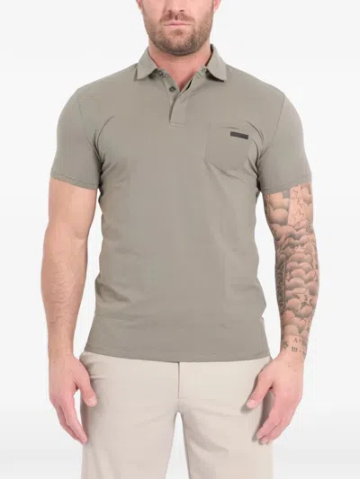 Rrd Patch Pocket Polo Shirt In Gray