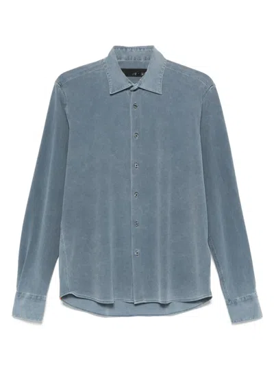 Rrd Piqué-weave Shirt In Blau