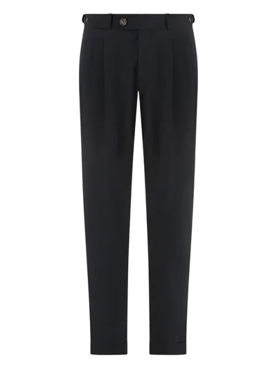 Rrd Pleated-cuffed Trousers In Black