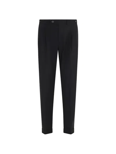 Rrd Pleated Trousers In Black