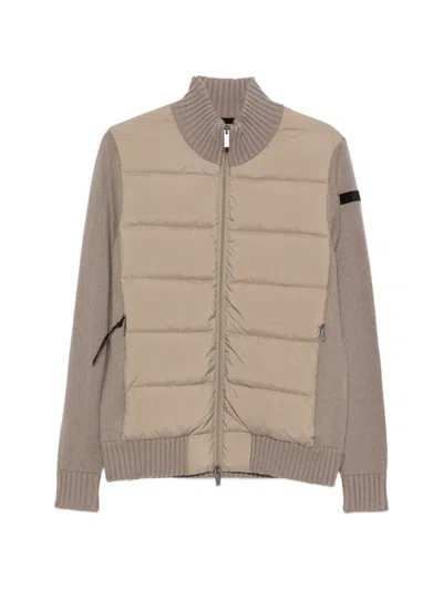 Rrd Quilted Panelled Jacket In Neutral