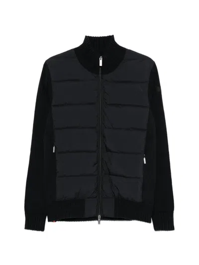 Rrd Quilted-panel Zip-up Jacket In Black