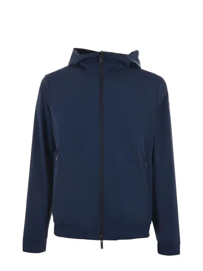 Rrd Reversible  Jacket In Blu Scuro/nero