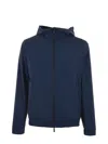 Rrd Reversible  Jacket In Blu Scuro/nero