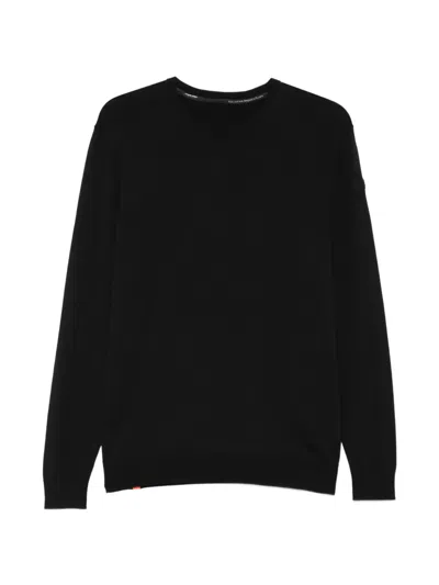 Rrd Ribbed Crew Neck Sweater In Black