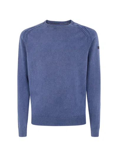 Rrd Ribbed Crew-neck Sweater In Blue