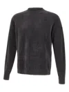 Rrd Ribbed-detail Crew-neck Sweater In Black