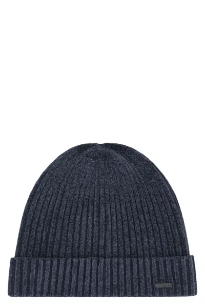 Rrd Ribbed Hat Velvet Rave In Blue