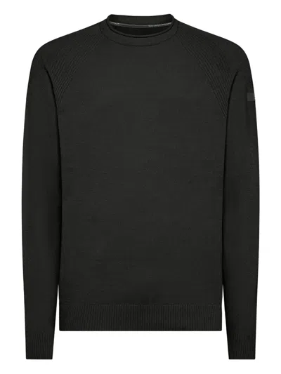 Rrd Ribbed-panel Crew-neck Sweater