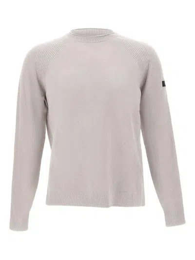 Rrd Ribbed-panel Sleeve Sweater In Gray
