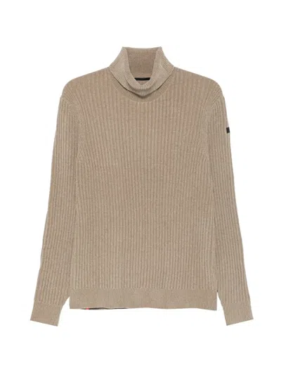 Rrd Ribbed Roll-neck Sweater In Neutral