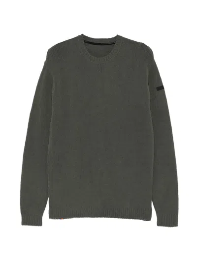 Rrd Ribbed-knit Crew-neck Sweater In Green
