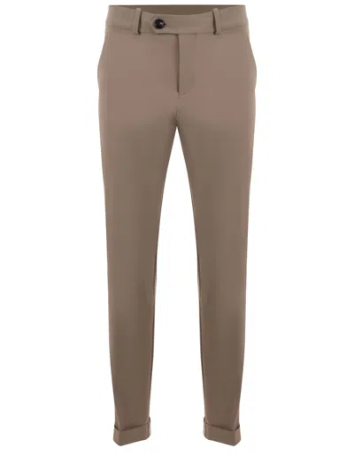 Rrd - Roberto Ricci Design Chino Trousers In Technical Fabric In Beige