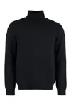 Rrd - Roberto Ricci Design Cotton Turtleneck Sweater In Black