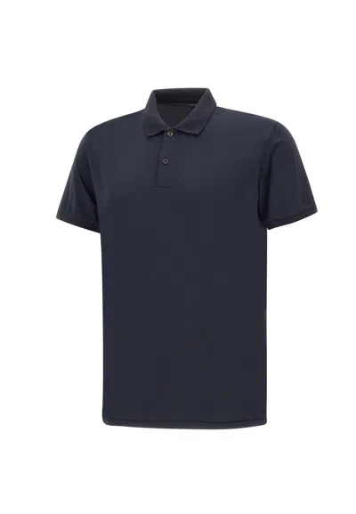 Rrd - Roberto Ricci Design Gdy Cotton Oxford Polo Shirt In Blue Black
