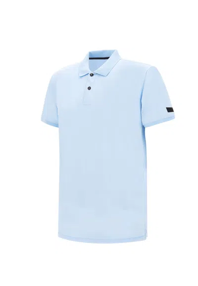 Rrd - Roberto Ricci Design Gdy Cotton Oxford Polo Shirt In Blue