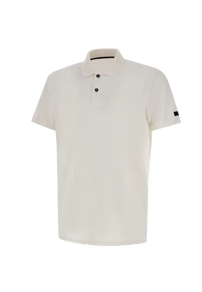 Rrd - Roberto Ricci Design Gdy Oxford Cotton Polo Shirt In Bianco