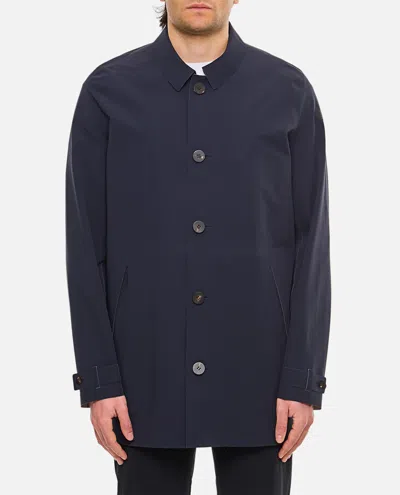 Rrd - Roberto Ricci Design Montecristo Color Dust Trench In Blue