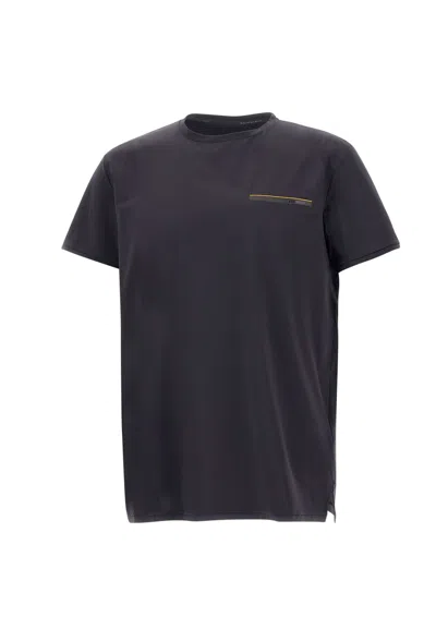 Rrd - Roberto Ricci Design Oxford Pocket Shirty T-shirt In Black