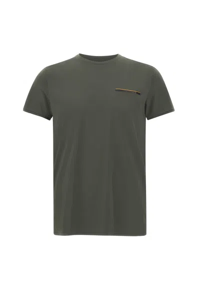 Rrd - Roberto Ricci Design Oxford Pocket Shirty T-shirt In Bosco