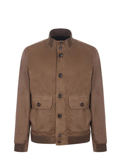Rrd - Roberto Ricci Design Rrd Jacket In Eco Suede. In Turtledove