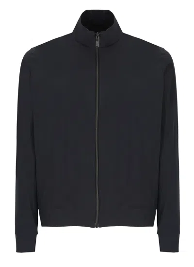 Rrd - Roberto Ricci Design Summer Full Zip Sweatshirt In Black