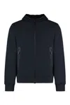 Rrd - Roberto Ricci Design Summer Technical Fabric Hooded Jacket In Blue