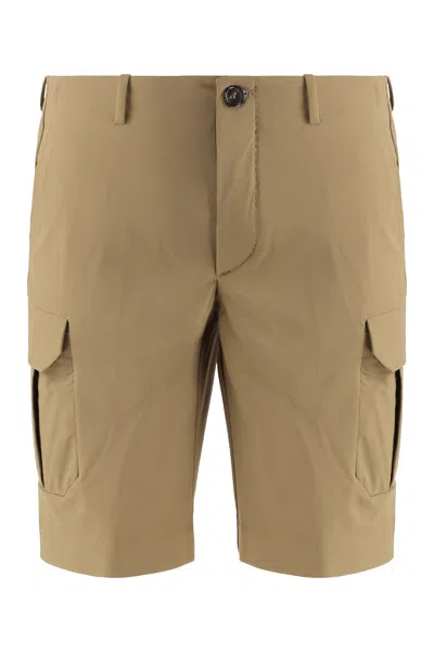 Rrd - Roberto Ricci Design Technical Fabric Cargo Bermuda Shorts In Turtledove