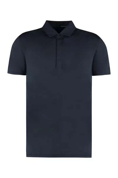 Rrd - Roberto Ricci Design Technical Fabric Polo Shirt In Blue