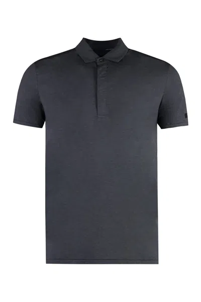 Rrd - Roberto Ricci Design Technical Fabric Polo Shirt In Grey