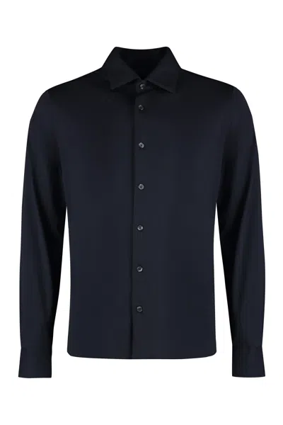 Rrd - Roberto Ricci Design Technical Fabric Shirt In Blue