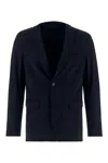 Rrd - Roberto Ricci Design Midnight Blue Stretch Polyester Blazer In 60