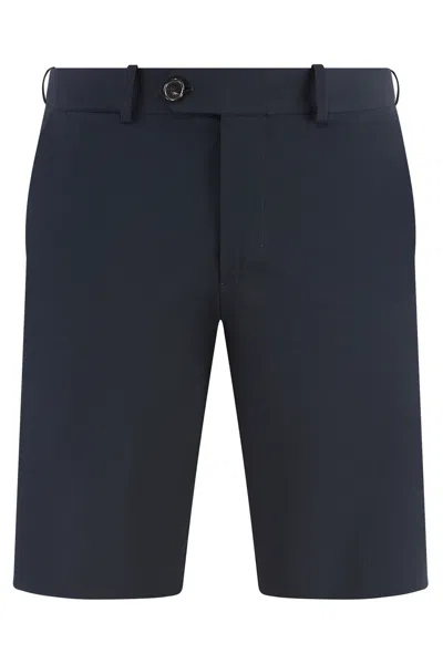 Rrd - Roberto Ricci Design Techno Fabric Bermuda-shorts In Blue