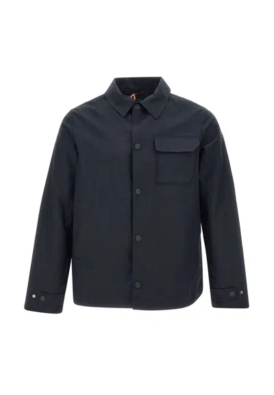 Rrd - Roberto Ricci Design Terzilino Overshirt Linen Jacket In Blue
