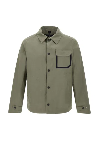 Rrd - Roberto Ricci Design Terzilino Overshirt Linen Jacket In Green