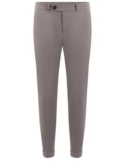 Rrd - Roberto Ricci Design Winter Tapered-leg Tailored Chino Pants In Dove Grey